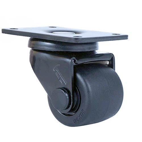 50 мм въртящо се колело от полиолефин с нисък профил